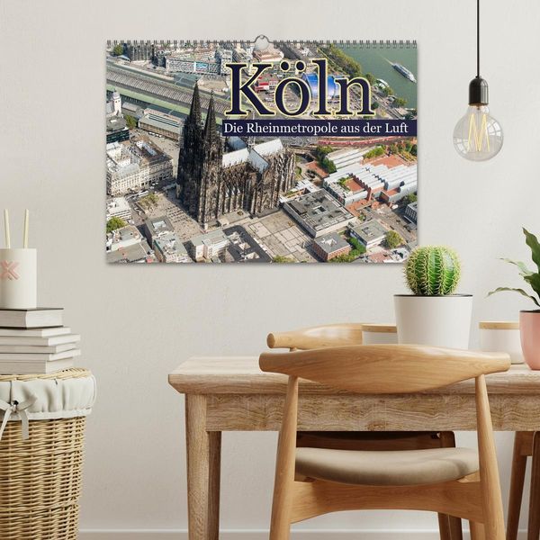 Produktbild: K&ouml;ln - Die Rheinmetropole aus der Luft (Wandkalender 2026 DIN A3 quer), CALVENDO Monatskalender