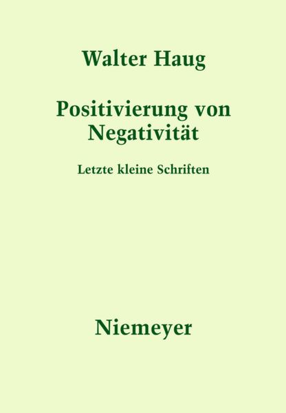 Produktbild: Positivierung von Negativit&auml;t