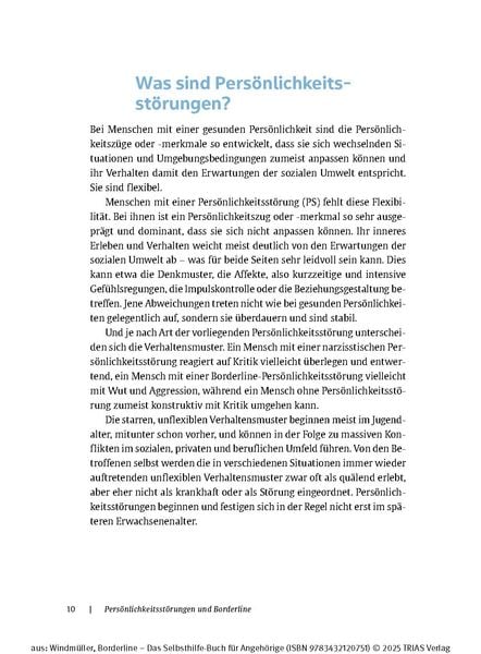 Produktbild: Borderline - Das Selbsthilfe-Buch f&uuml;r Angeh&ouml;rige
