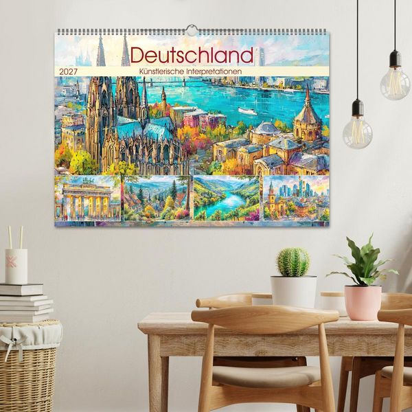 Produktbild: Deutschland. K&uuml;nstlerische Interpretationen (Wandkalender 2027 DIN A2 quer), CALVENDO Monatskalender