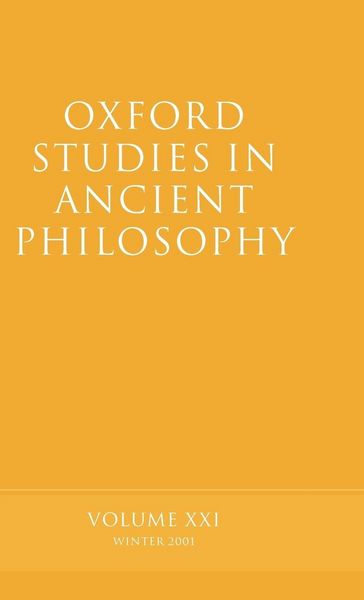 Produktbild: Oxford Studies in Ancient Philosophy