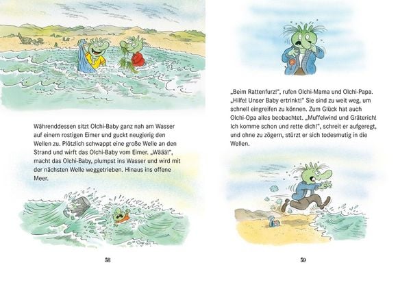 Produktbild: Die Olchis finden einen Schatz und andere kr&ouml;tige Abenteuer