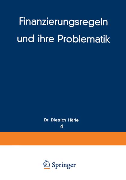 Produktbild: Finanzierungsregeln und ihre Problematik