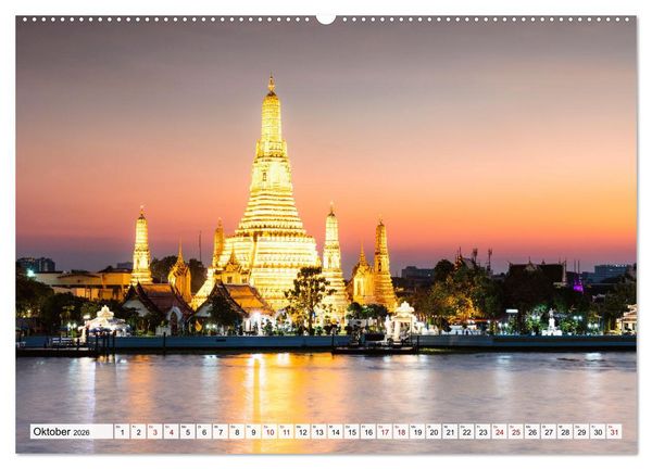 Produktbild: Thailand - Postkarten aus dem Land des L&auml;chelns (Wandkalender 2026 DIN A2 quer), CALVENDO Monatskalender