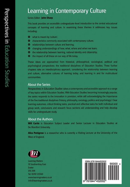 Produktbild: Learning in Contemporary Culture