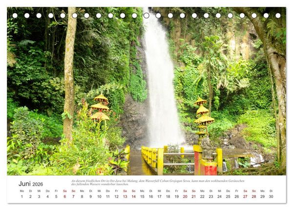 Produktbild: JAVA Natur pur (Tischkalender 2026 DIN A5 quer), CALVENDO Monatskalender