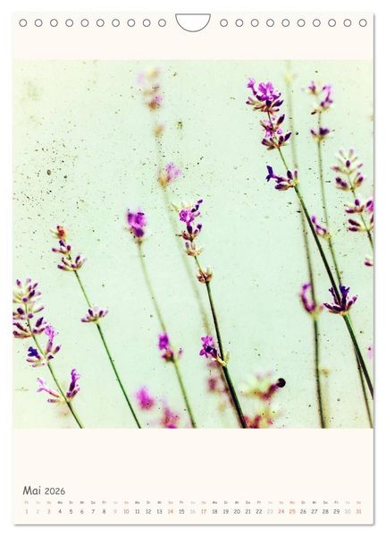 Produktbild: Blumige Fotomalerei (Wandkalender 2026 DIN A4 hoch), CALVENDO Monatskalender