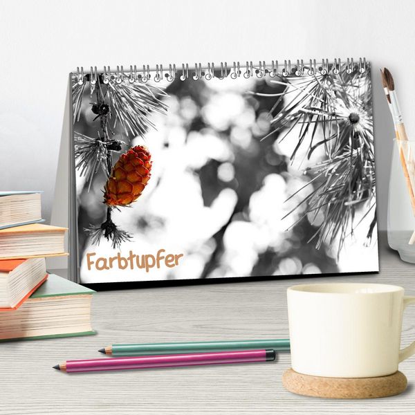 Produktbild: Farbtupfer (Tischkalender 2026 DIN A5 quer), CALVENDO Monatskalender