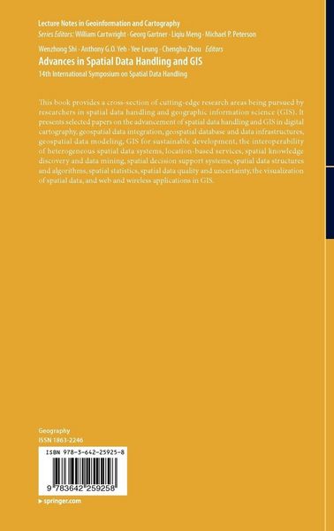 Produktbild: Advances in Spatial Data Handling and GIS