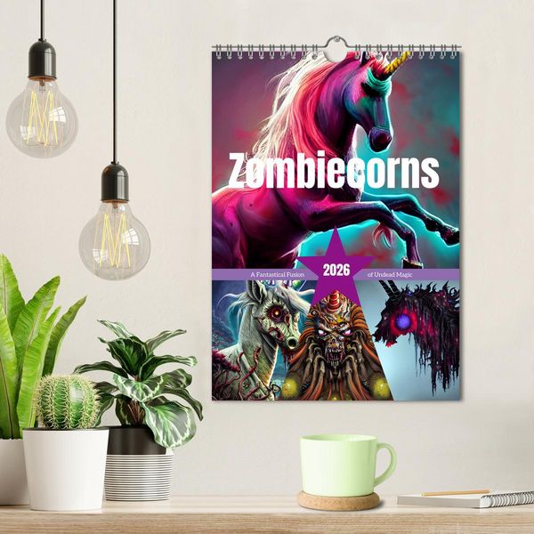 Produktbild: Zombiecorns (Wall Calendar 2026 DIN A4 portrait), CALVENDO 12 Month Wall Calendar