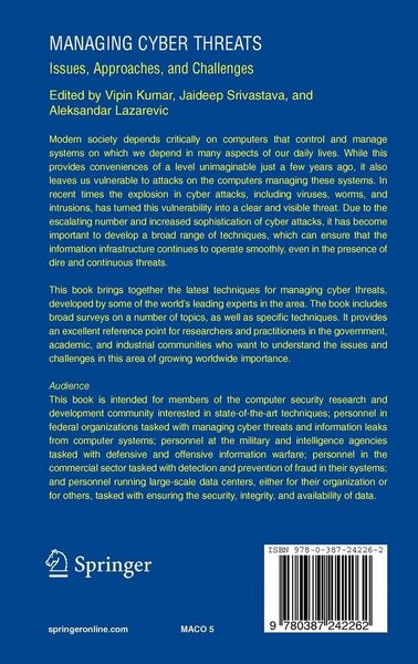 Produktbild: Managing Cyber Threats
