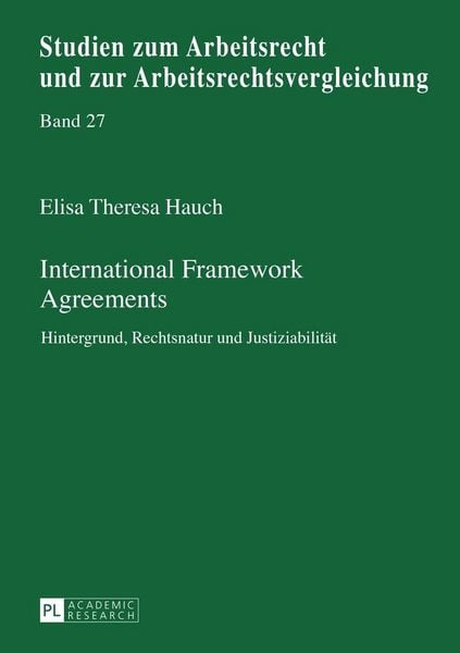 Produktbild: International Framework Agreements