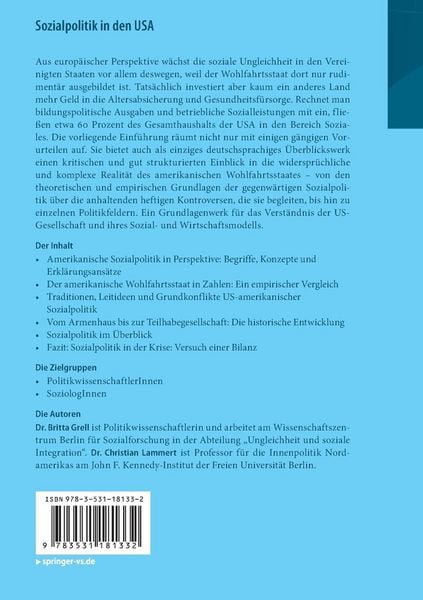Produktbild: Sozialpolitik in den USA