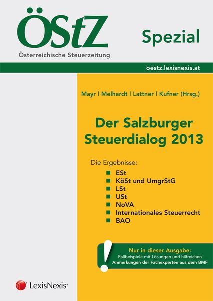 Produktbild: &Ouml;StZ Spezial - Der Salzburger Steuerdialog 2013