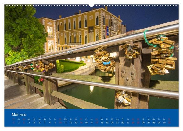 Produktbild: Mein lautloses Venedig (hochwertiger Premium Wandkalender 2026 DIN A2 quer), Kunstdruck in Hochglanz
