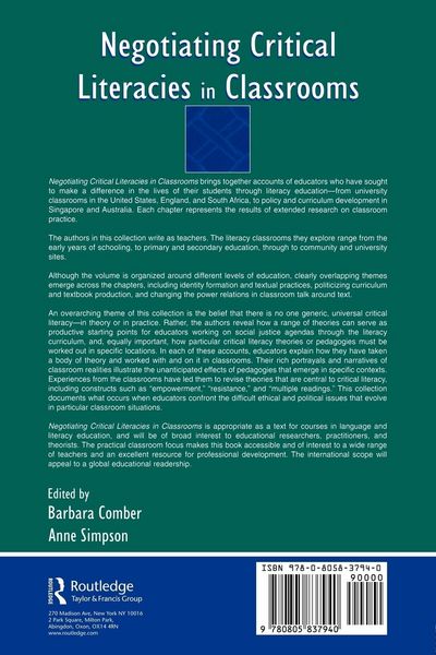 Produktbild: Negotiating Critical Literacies in Classrooms