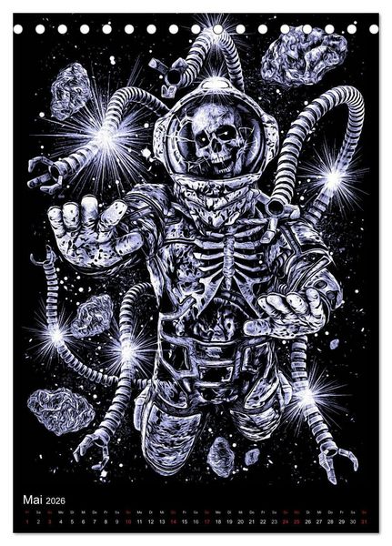 Produktbild: BLOODBOY/DARK ILLUSTRATION (Tischkalender 2026 DIN A5 hoch), CALVENDO Monatskalender