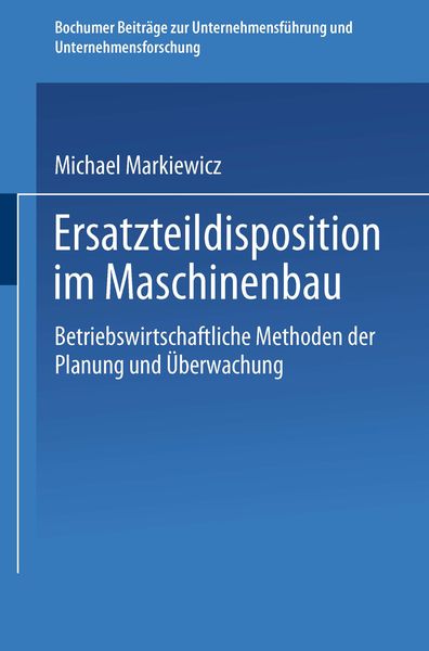 Produktbild: Ersatzteildisposition im Maschinenbau