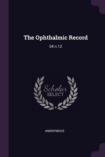 Produktbild: The Ophthalmic Record