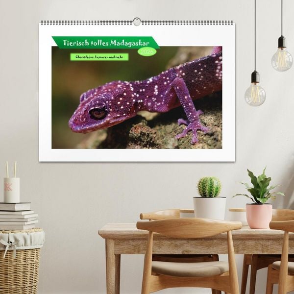 Produktbild: Tierisch tolles Madagaskar - Cham&auml;leons, Lemuren und mehr (Wandkalender 2026 DIN A2 quer), CALVENDO Monatskalender