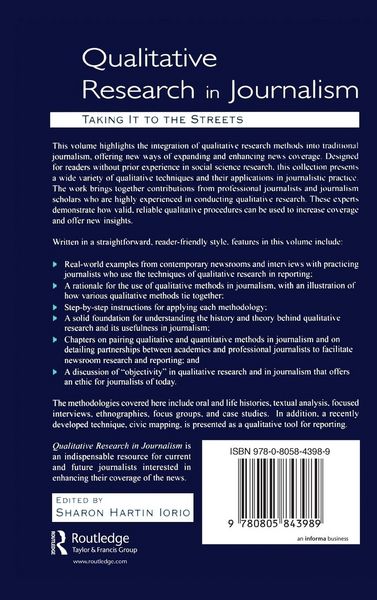 Produktbild: Qualitative Research in Journalism
