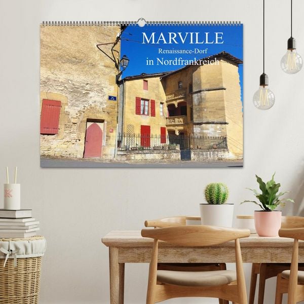 Produktbild: Marville - Renaissance-Dorf in Nordfrankreich (Wandkalender 2026 DIN A2 quer), CALVENDO Monatskalender
