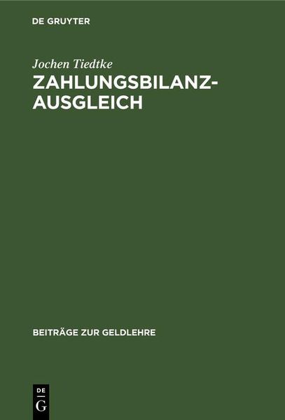 Produktbild: Zahlungsbilanzausgleich