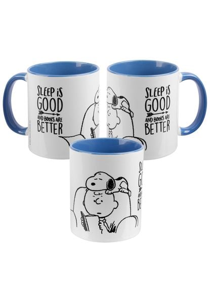 mug - books are better - inner blue