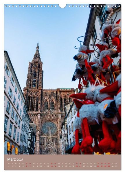Produktbild: Zeitloses Strasbourg. Kan&auml;le, Fachwerk und els&auml;ssisches Flair (Wandkalender 2027 DIN A3 hoch), CALVENDO Monatskalender