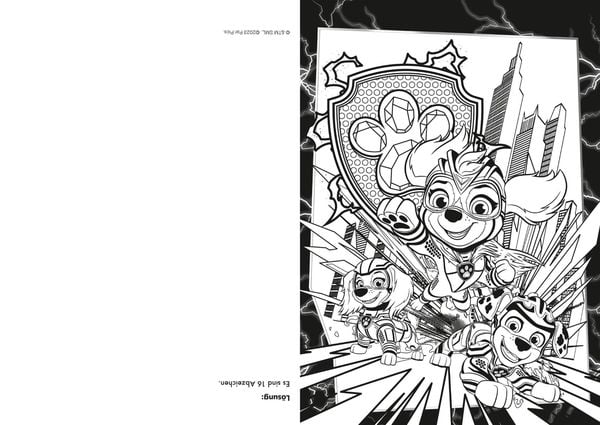 Produktbild: PAW Patrol - Der Mighty Kinofilm: Super Mal- und R&auml;tselblock