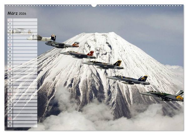 Produktbild: Luftwaffe. Kampfflugzeuge der USA (Wandkalender 2026 DIN A2 quer), CALVENDO Monatskalender