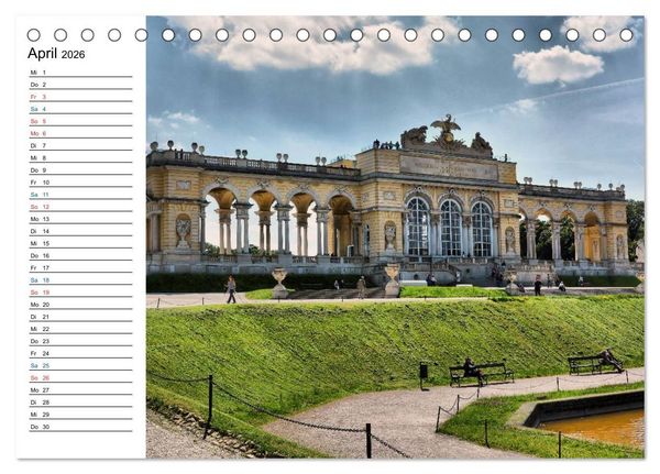 Produktbild: Wien - &Ouml;sterreichs charmante Hauptstadt (Tischkalender 2026 DIN A5 quer), CALVENDO Monatskalender