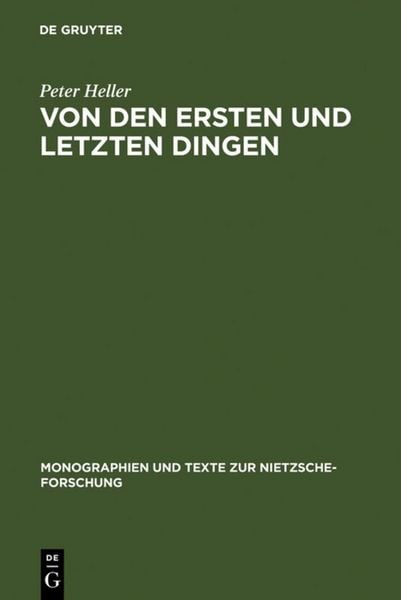 Produktbild: Von den ersten und letzten Dingen