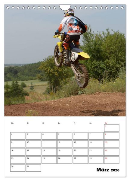 Produktbild: Motocross Terminplaner (Wandkalender 2026 DIN A4 hoch), CALVENDO Monatskalender