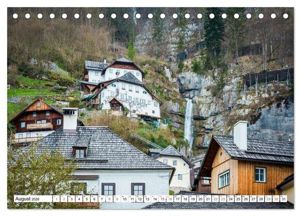 Produktbild: Hallstatt - Impressionen im Fr&uuml;hling (Tischkalender 2026 DIN A5 quer), CALVENDO Monatskalender
