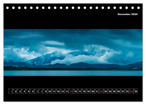 Produktbild: Weitblicke - Panoramen (Tischkalender 2026 DIN A5 quer), CALVENDO Monatskalender