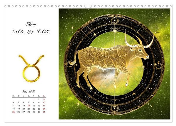 Produktbild: Ein Jahr in Gold (Wandkalender 2026 DIN A3 quer), CALVENDO Monatskalender
