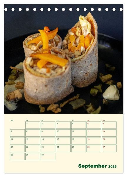 Produktbild: Vegetarische Vier Jahreszeiten (Tischkalender 2026 DIN A5 hoch), CALVENDO Monatskalender