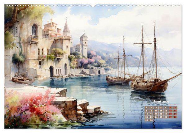 Produktbild: Nah am Wasser gebaut (hochwertiger Premium Wandkalender 2026 DIN A2 quer), Kunstdruck in Hochglanz