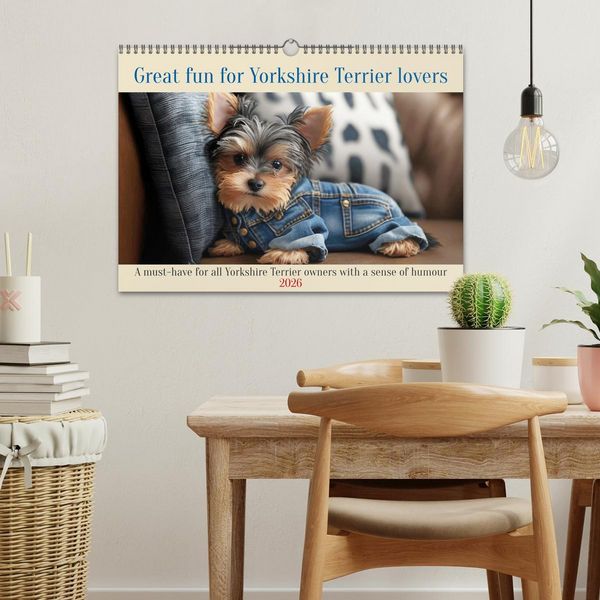 Produktbild: Great fun for Yorkshire Terrier lovers (Wall Calendar 2026 DIN A3 landscape), CALVENDO 12 Month Wall Calendar