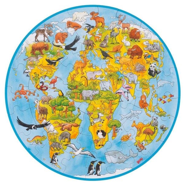 Produktbild: XXL Puzzle Welt, 49 Teile
