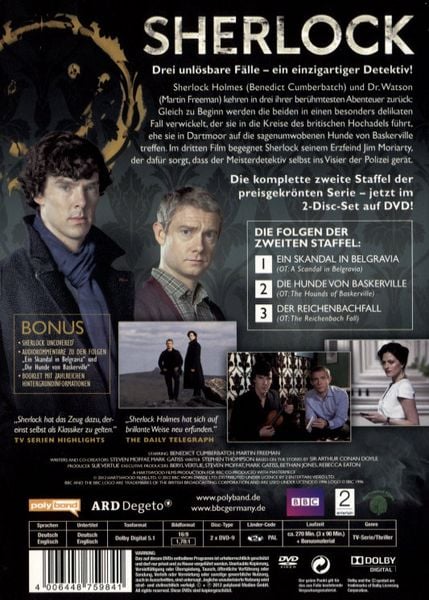 Produktbild: Sherlock - Staffel 2 [2 DVDs]