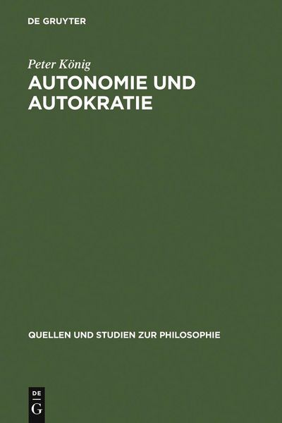 Produktbild: Autonomie und Autokratie