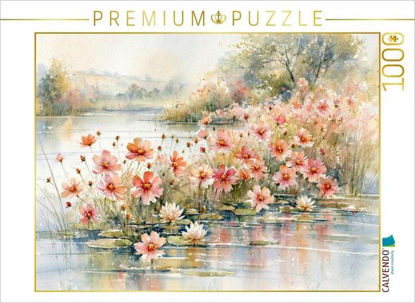CALVENDO Puzzle Ein kleines Meer aus leuchtenden Blüten | 1000 Teile Lege-Größe 64 × 48 cm Foto-Puzzle für glückliche Stunden