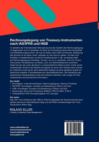 Produktbild: Rechnungslegung von Treasury-Instrumenten nach IAS/IFRS und HGB