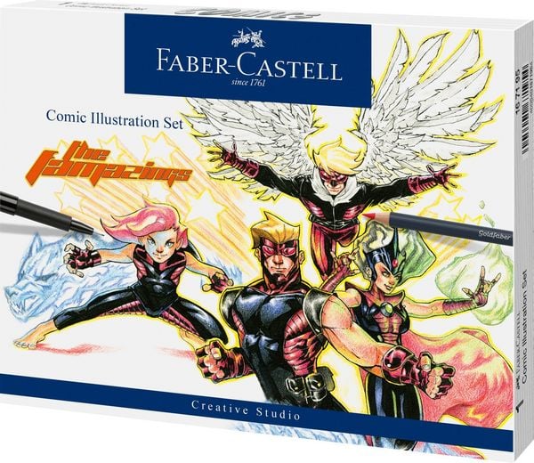 Produktbild: Faber-Castell Comic Illustration Set, 15 teilig