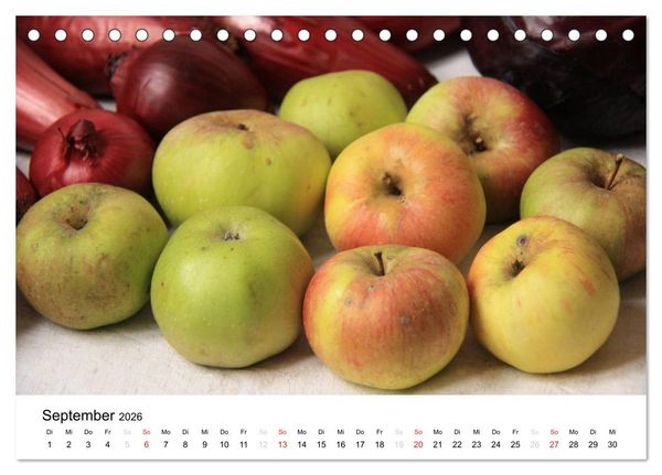 Produktbild: Alte Apfelsorten (Tischkalender 2026 DIN A5 quer), CALVENDO Monatskalender