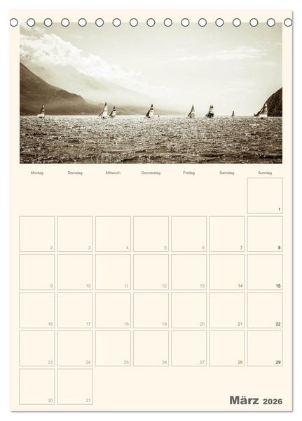 Produktbild: Der Gardasee im Norden 2026 (Tischkalender 2026 DIN A5 hoch), CALVENDO Monatskalender
