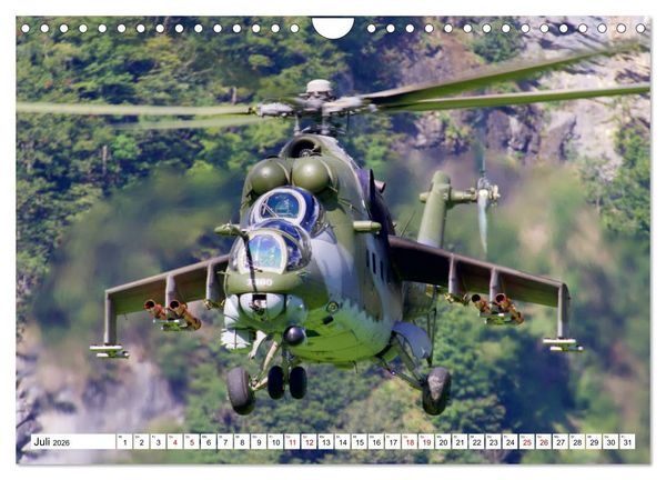 Produktbild: Hubschrauber in Action (Wandkalender 2026 DIN A4 quer), CALVENDO Monatskalender