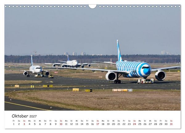 Produktbild: Frankfurt Airport - EDDF (Wandkalender 2027 DIN A3 quer), CALVENDO Monatskalender